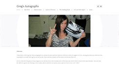 Desktop Screenshot of gregsautographs.com