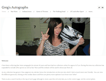 Tablet Screenshot of gregsautographs.com